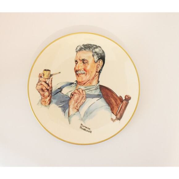 Norman Rockwell "Home From The Fields" Collector's Plate, Lake Shore Prints - Picture 1 of 3